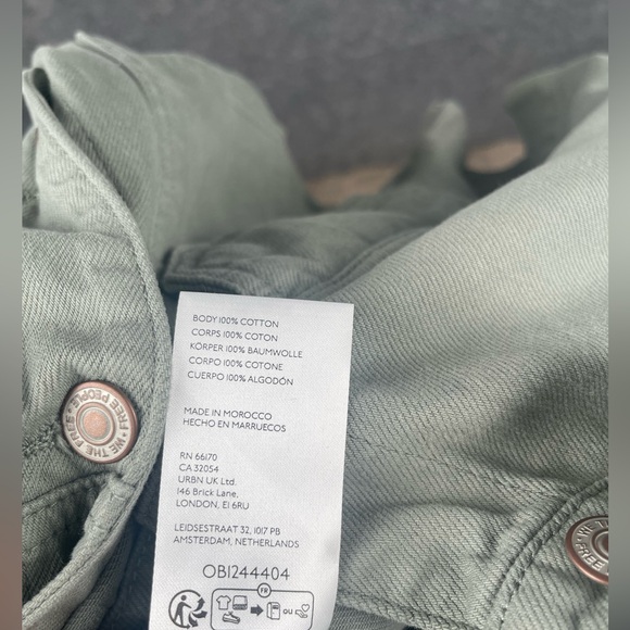 Free People We The Free People Womens Sz Medium Marci Jumpsuit‎ in Washed Army - Picture 7 of 8